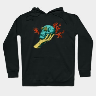 Skull on fire Hoodie